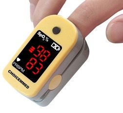 Pulse Oximeter attached to the finger
